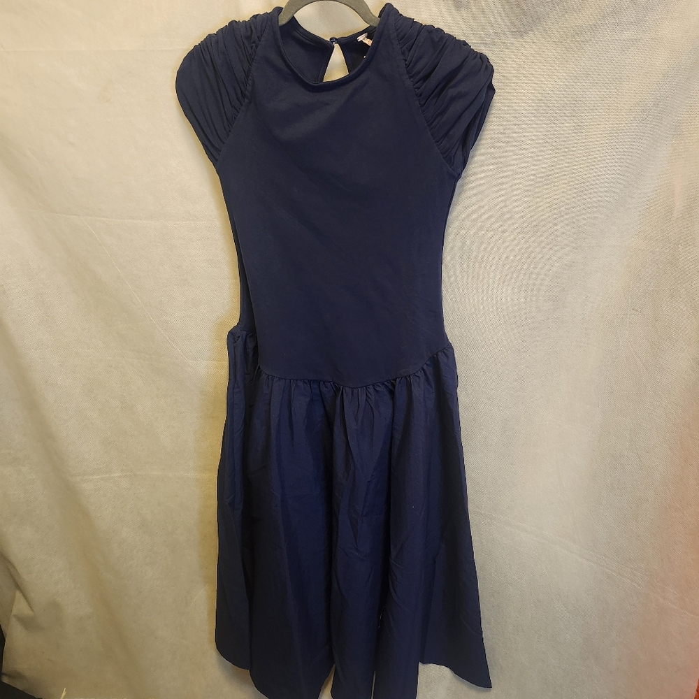 Free People Afternoon Elegance Midi Dress In Indigo Pura - Picture 4 of 11
